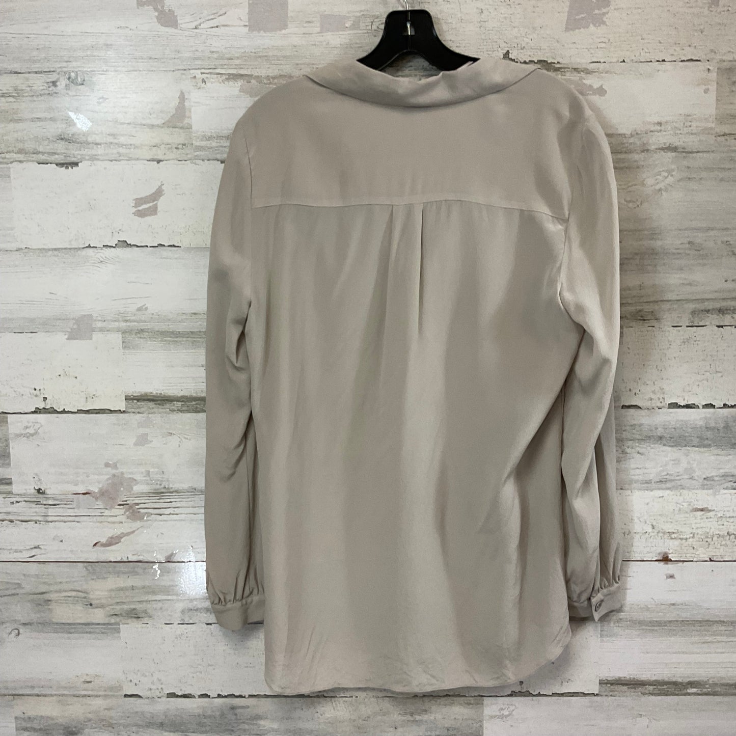 Blouse Long Sleeve By Cabi In Taupe, Size: M