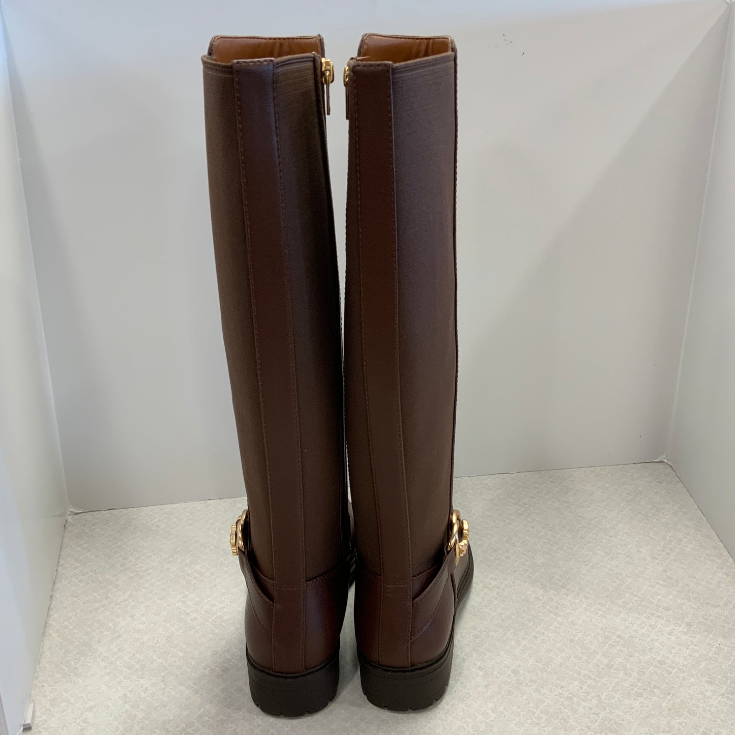 Boots Knee Flats By Coach In Brown, Size: 6.5