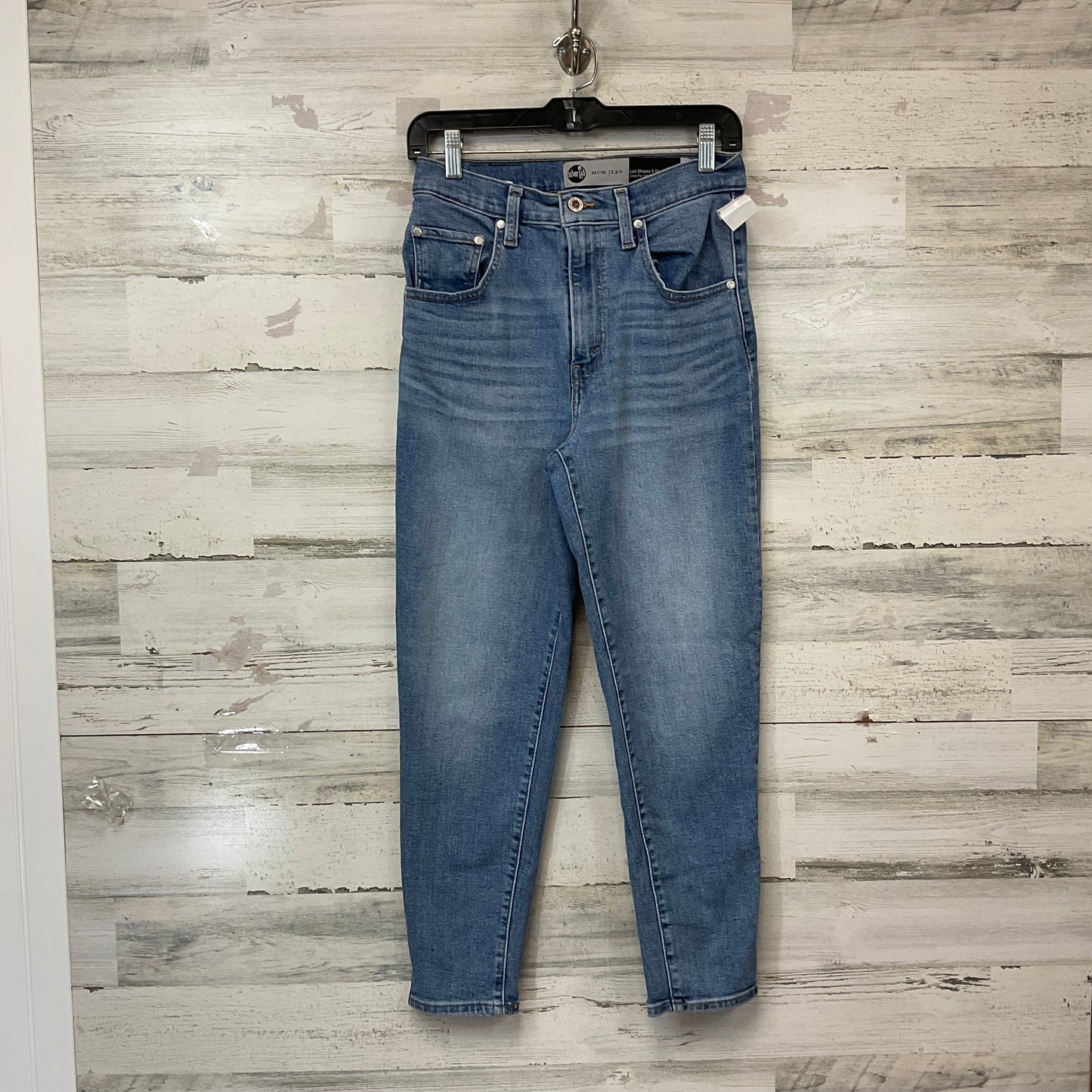 Jeans Straight By Levis In Blue Denim, Size: 4