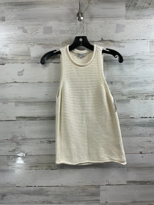 Top Sleeveless By Madewell In Cream, Size: Xs