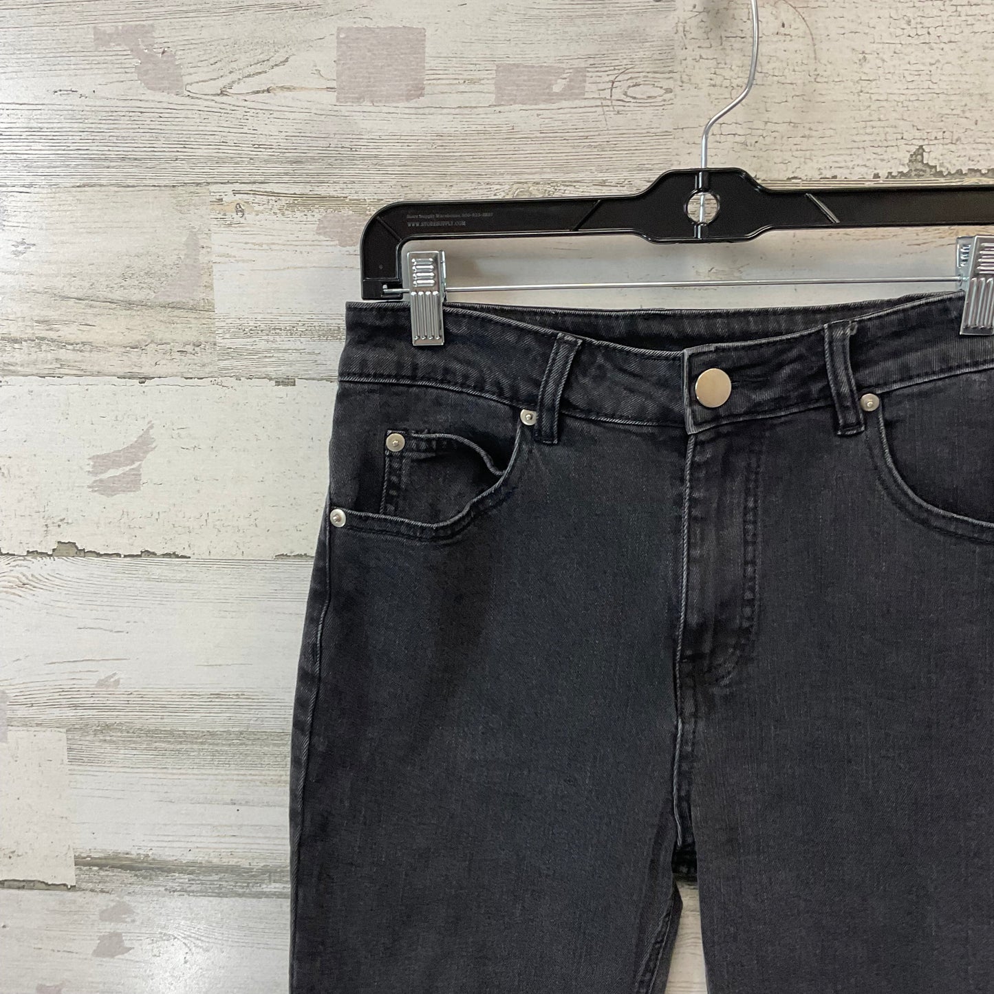 Jeans Straight By Gianni Bini In Black Denim, Size: S