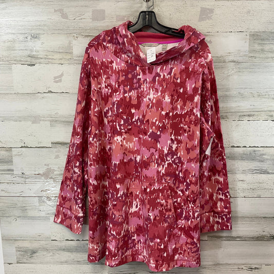 Sweatshirt Hoodie By Isaac Mizrahi Live Qvc In Red, Size: 3x