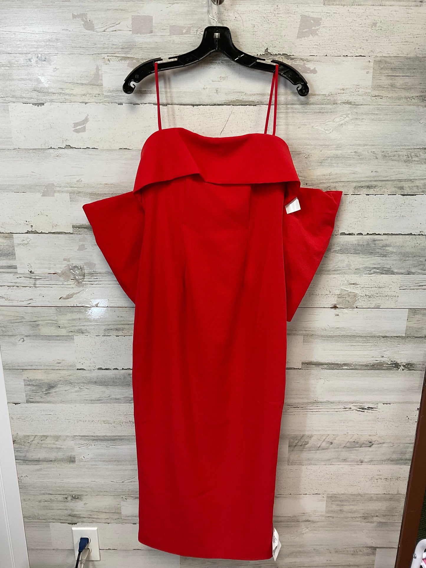 Dress Party Midi By Asos In Red, Size: S