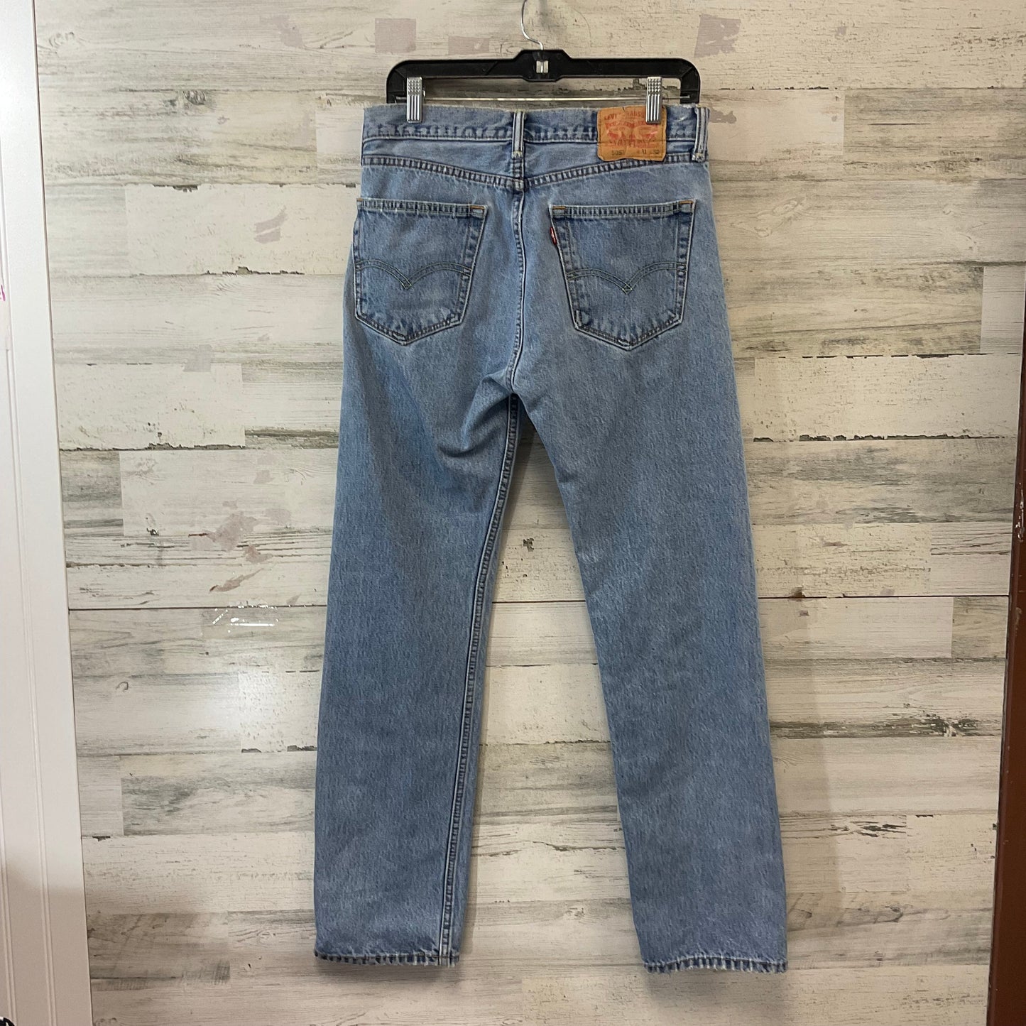 Jeans Straight By Levis In Blue Denim, Size: 12