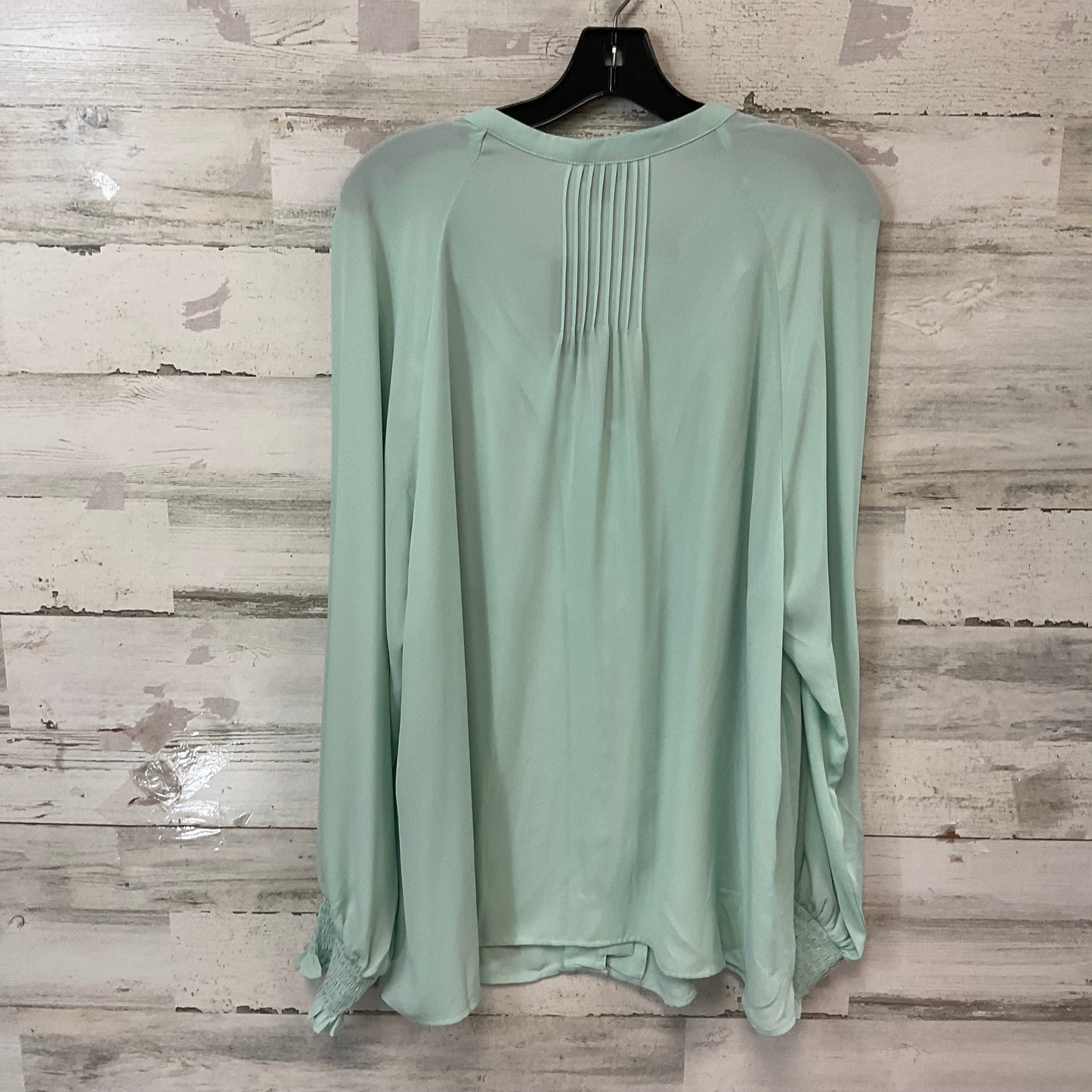 Blouse Long Sleeve By Torrid In Green, Size: 2x