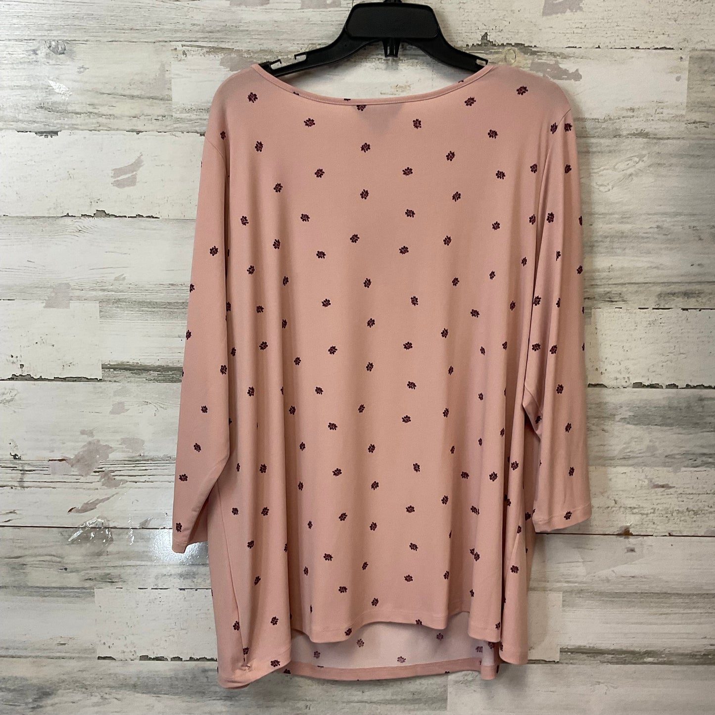 Top Long Sleeve By Liz Claiborne In Pink, Size: 2x