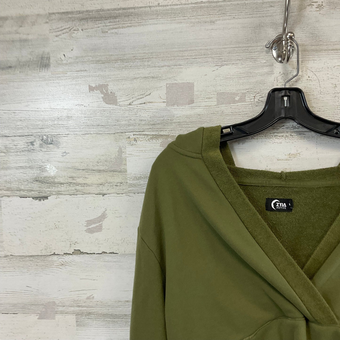 Sweatshirt Hoodie By Zyia In Green, Size: M