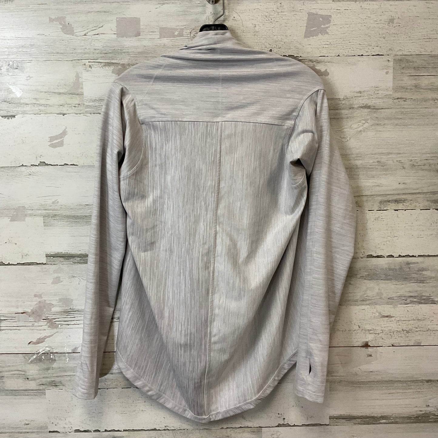 Top Long Sleeve By Zyia In Grey, Size: S