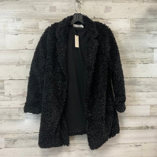 Coat Faux Fur & Sherpa By Anthropologie In Black, Size: M