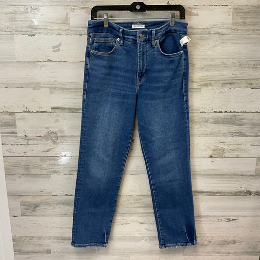 Jeans Straight By Good American In Blue Denim, Size: 10