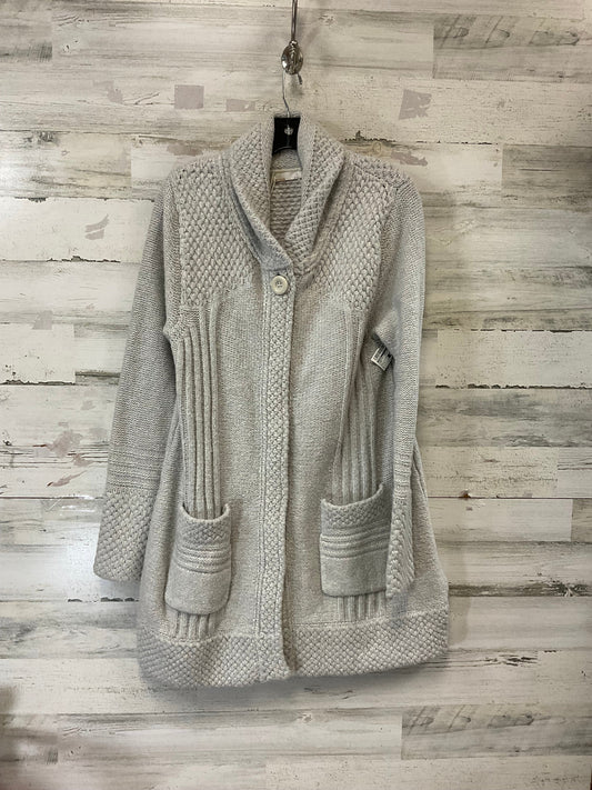 Sweater Cardigan By Prana In Grey, Size: L