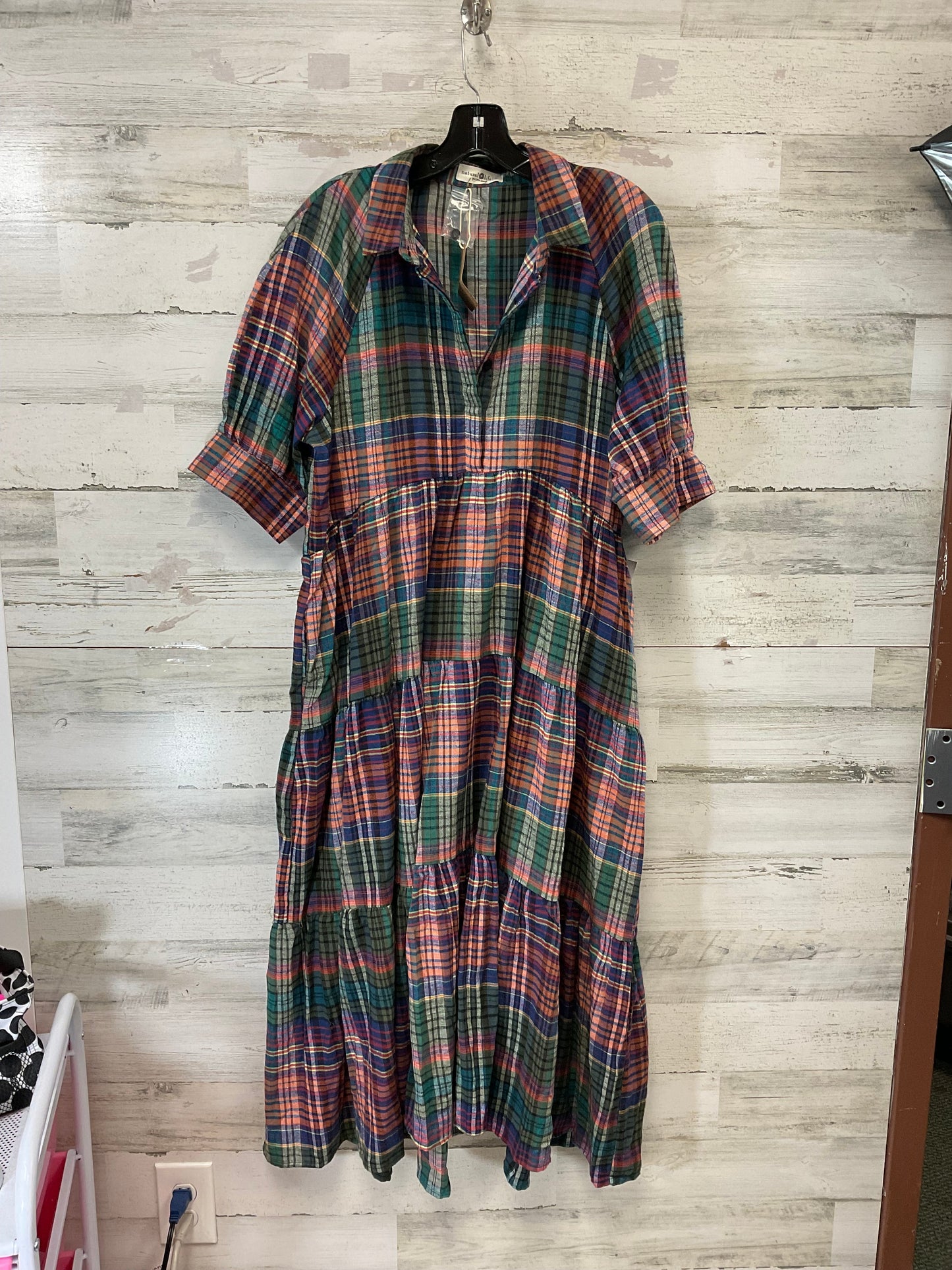 Dress Casual Midi By Natural Life In Green, Size: L