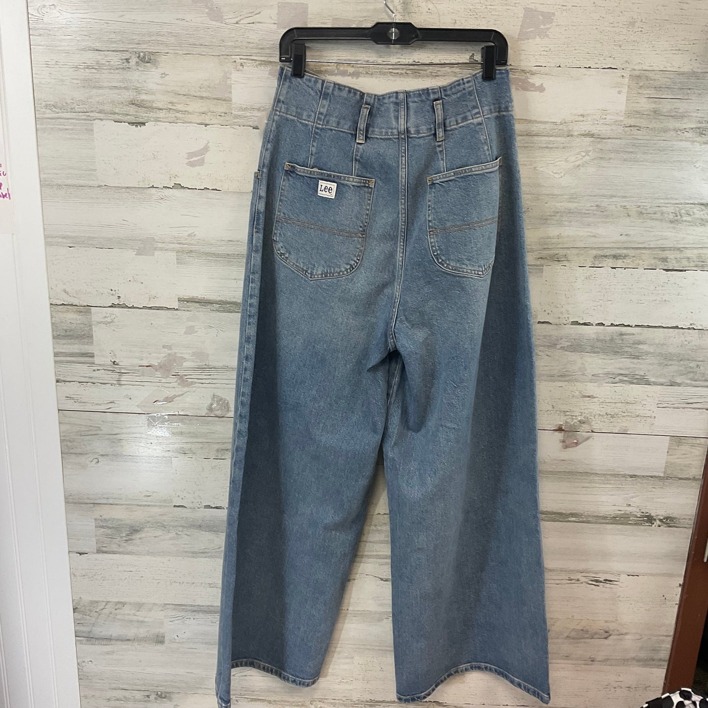 Jeans Wide Leg By Lee In Blue Denim, Size: 12