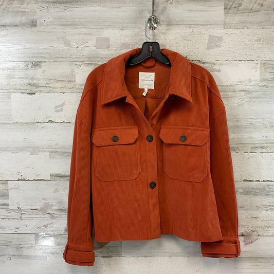 Jacket Shirt By Avec Les Filles In Orange, Size: L