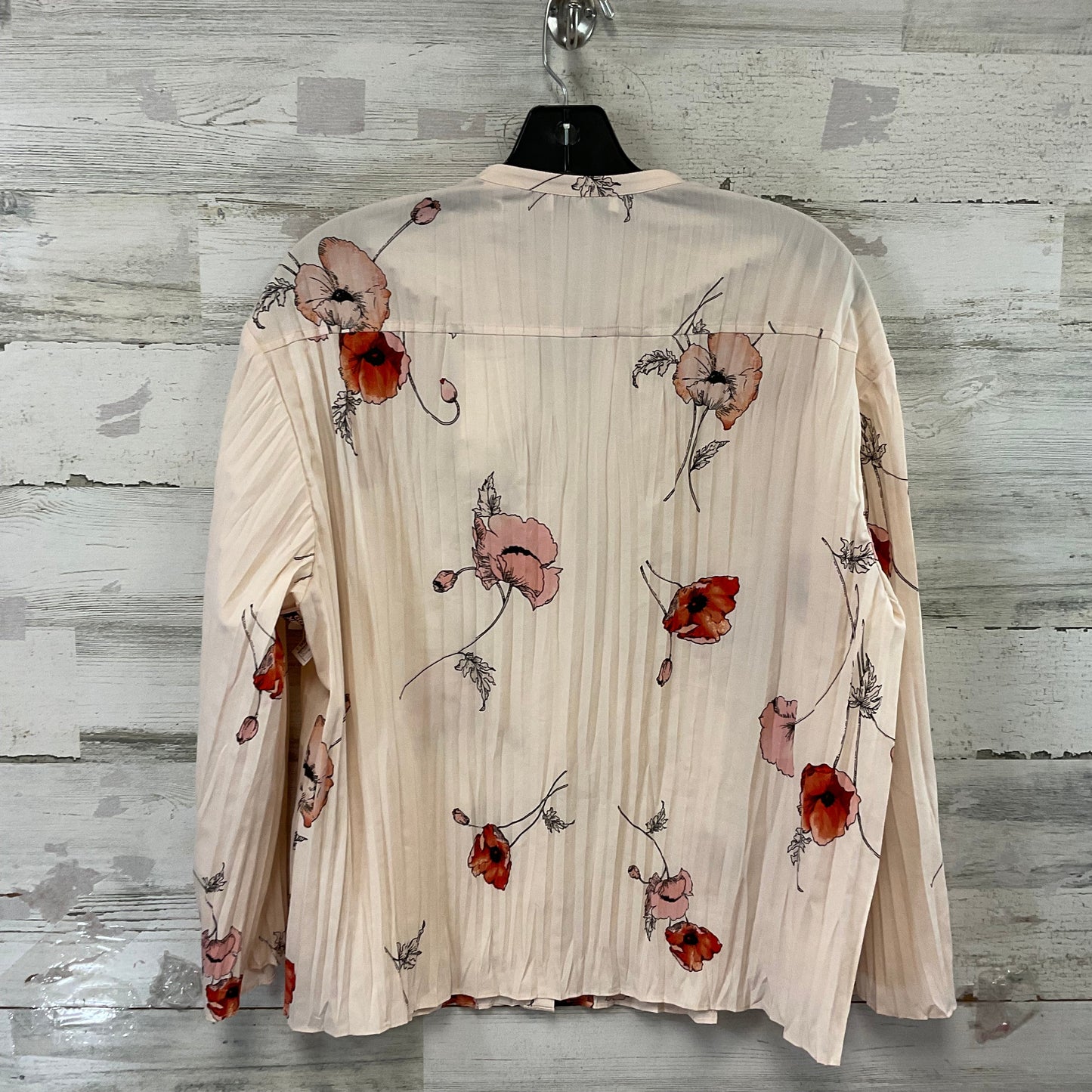 Blouse Long Sleeve By Vince In Pink, Size: M