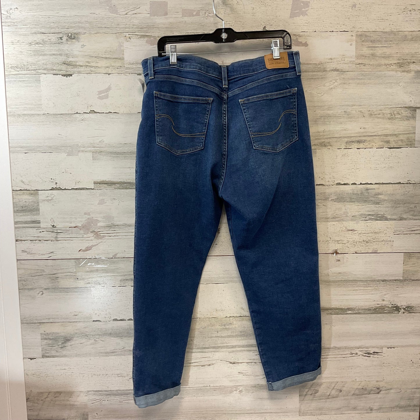 Jeans Boyfriend By Levis In Blue Denim, Size: 12