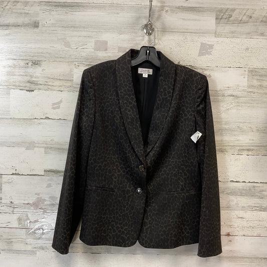 Blazer By Tahari By Arthur Levine In Animal Print, Size: L