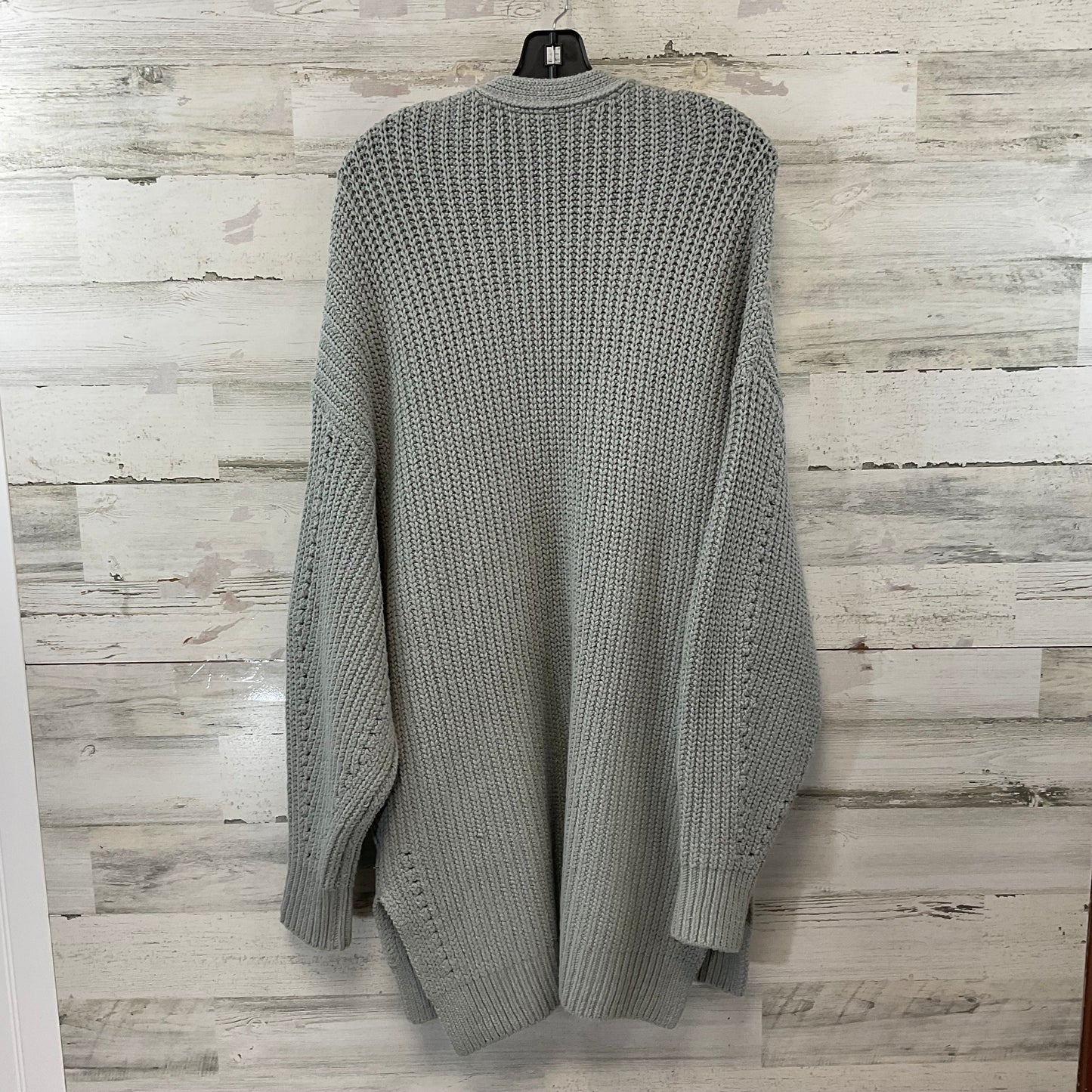 Sweater Cardigan By Free People In Grey, Size: M