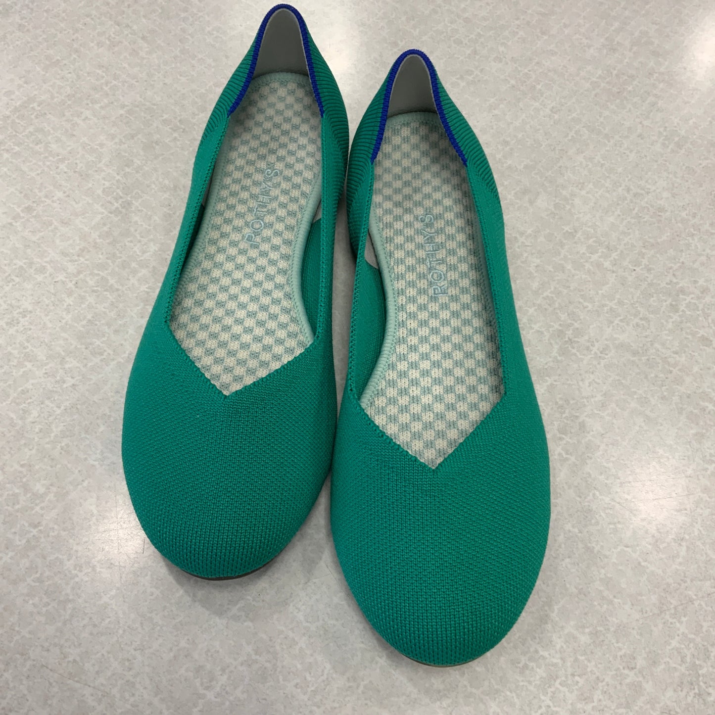 Shoes Flats By Rothys In Green, Size: 9.5