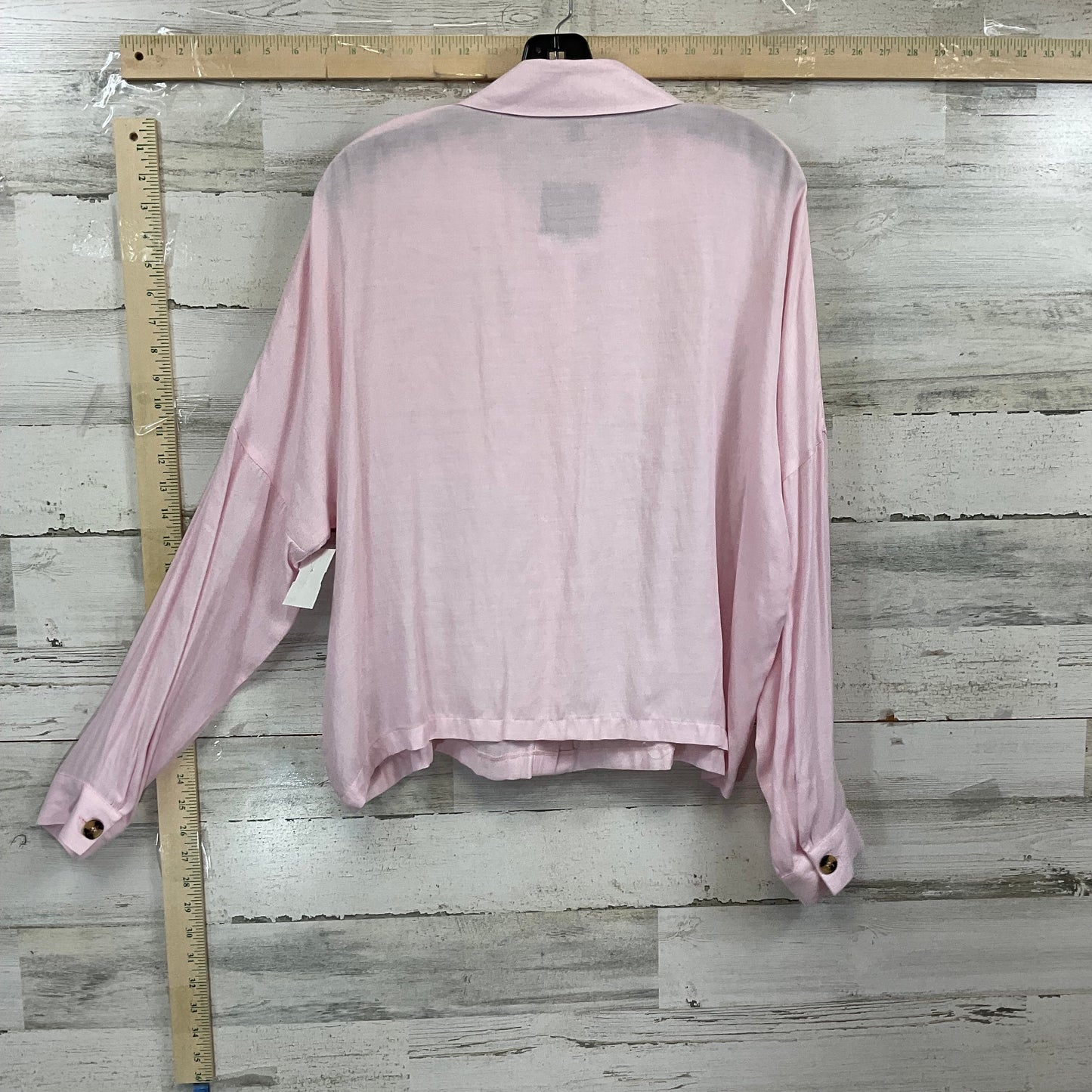 Pink Top Long Sleeve Top Shop, Size M