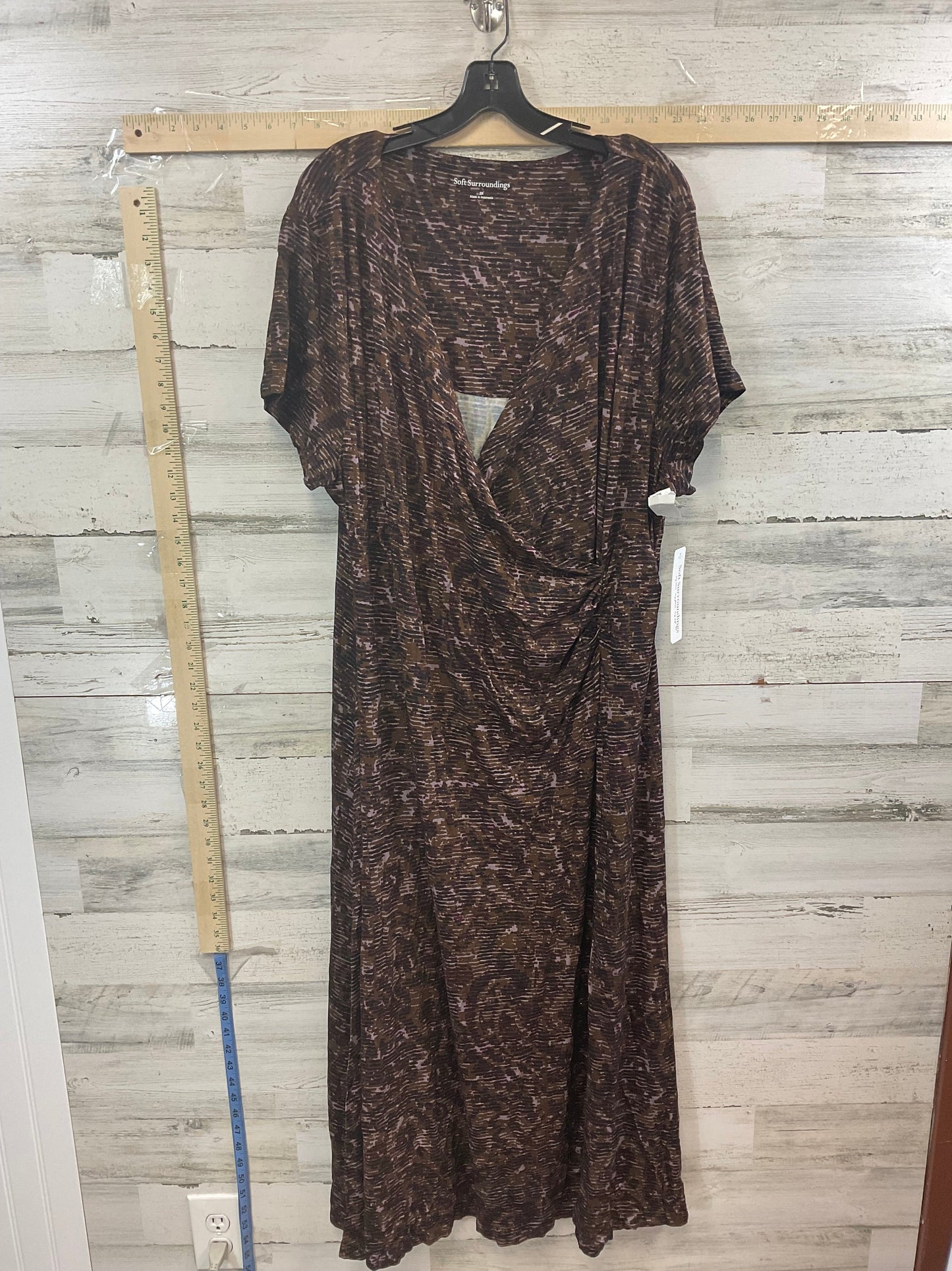 Brown Dress Casual Maxi Soft Surroundings, Size 3x