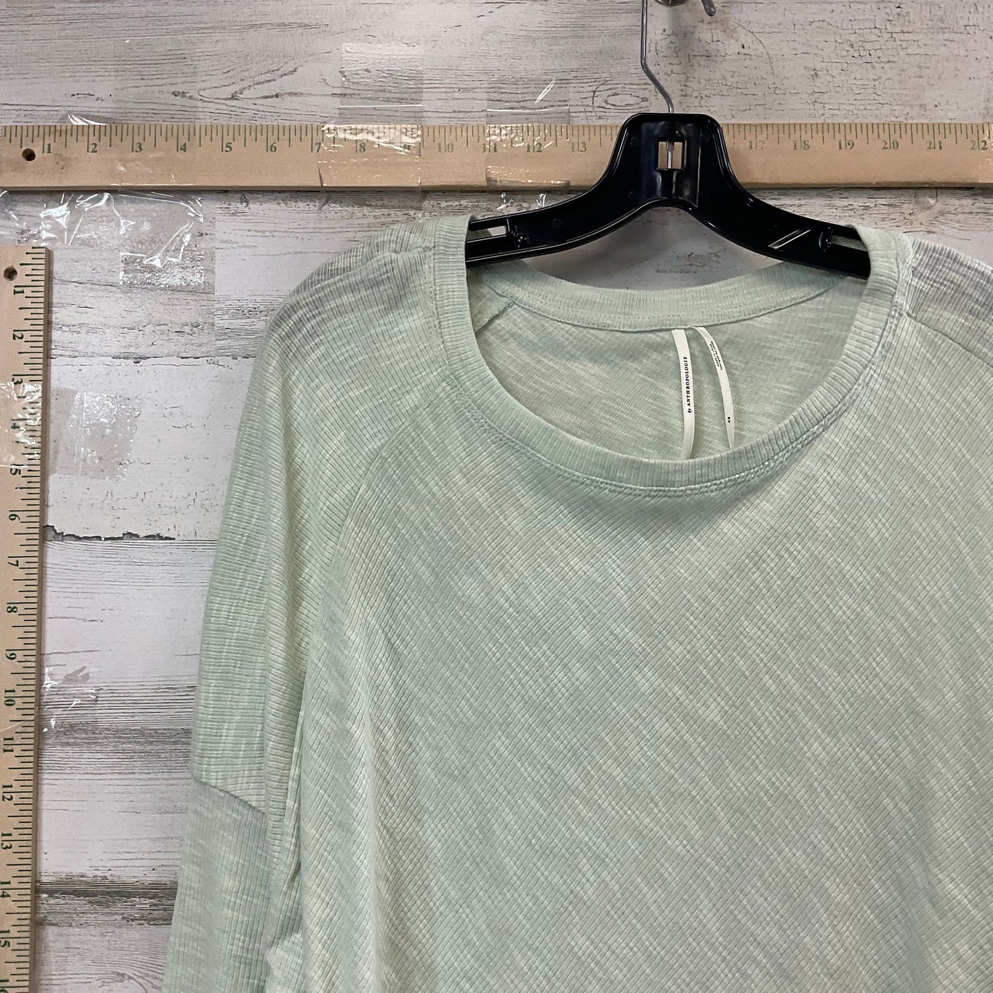 Green Top Long Sleeve Anthropologie, Size Xs