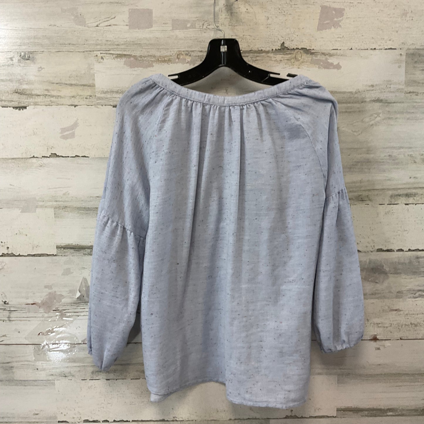 Top Long Sleeve By Dylan In Blue, Size: M