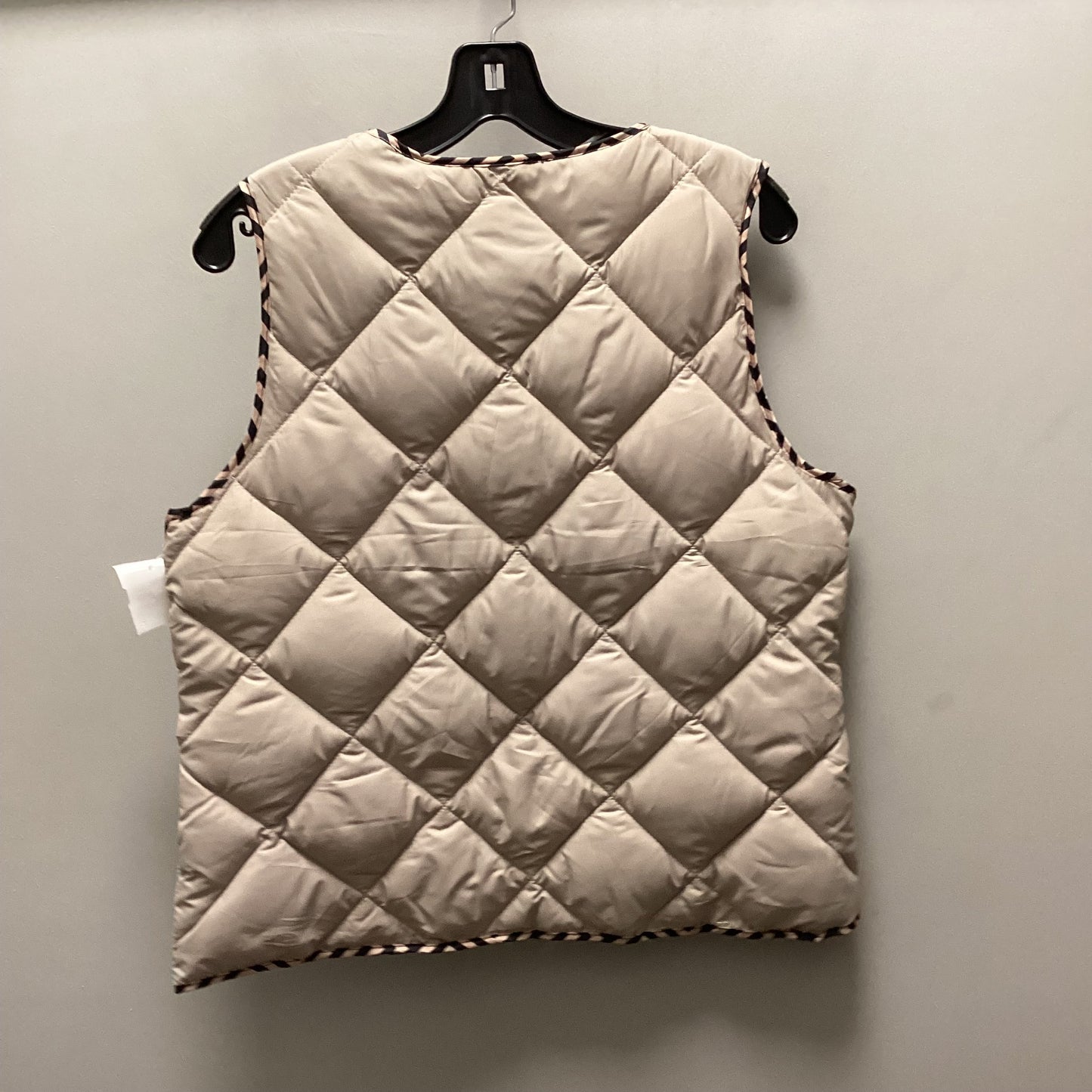 Vest Puffer & Quilted By Coco And Carmen In Tan, Size: S