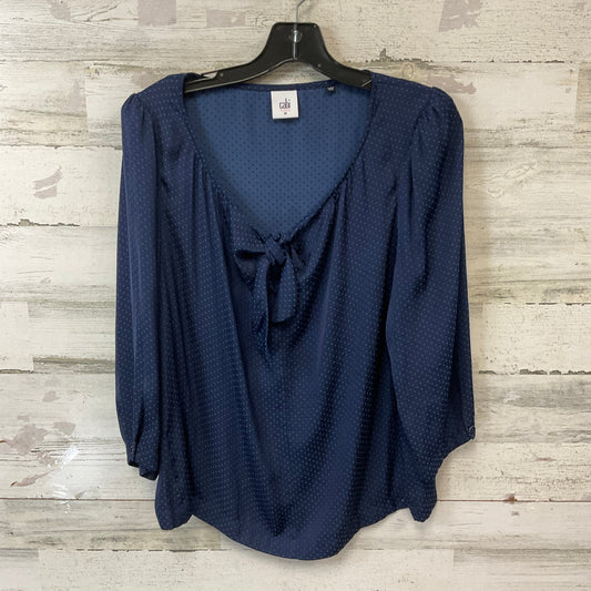 Top 3/4 Sleeve By Cabi In Blue, Size: M