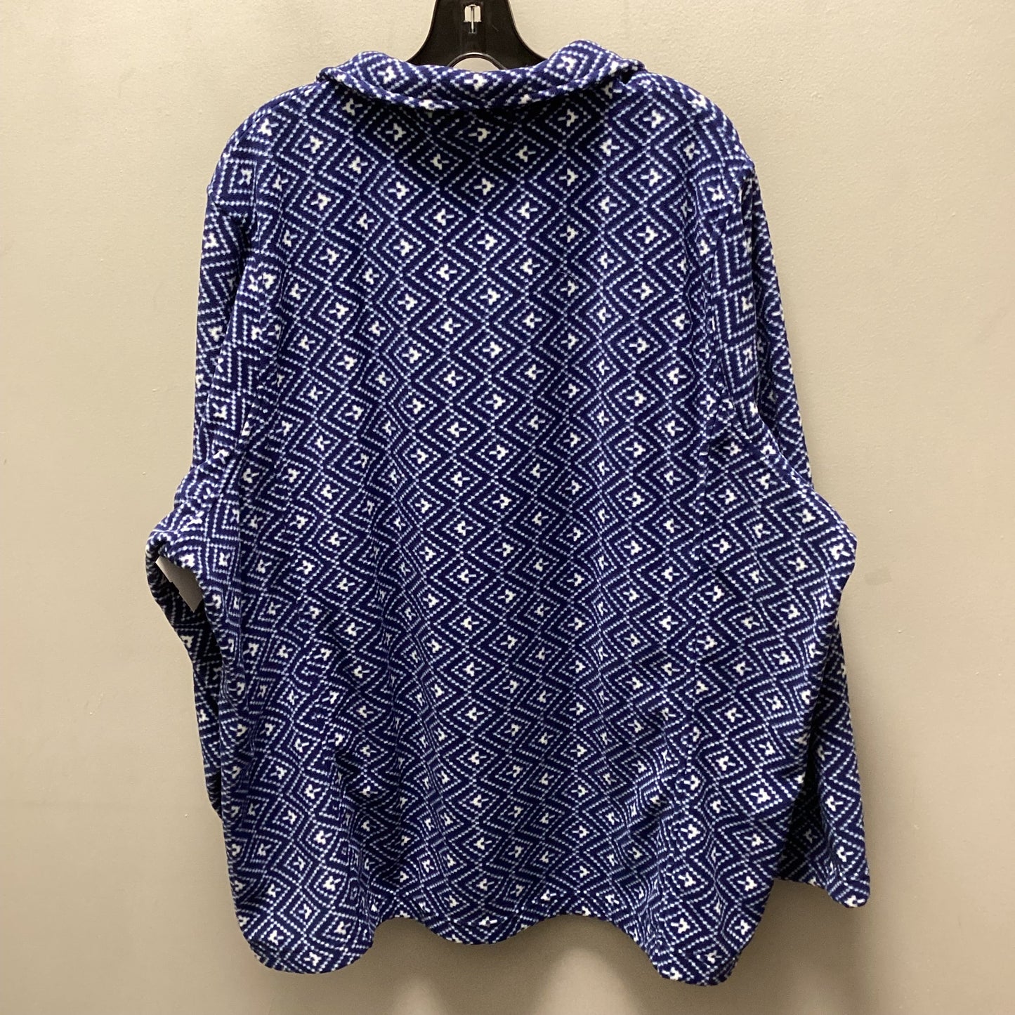 Top Long Sleeve By Lands End In Blue, Size: 3x