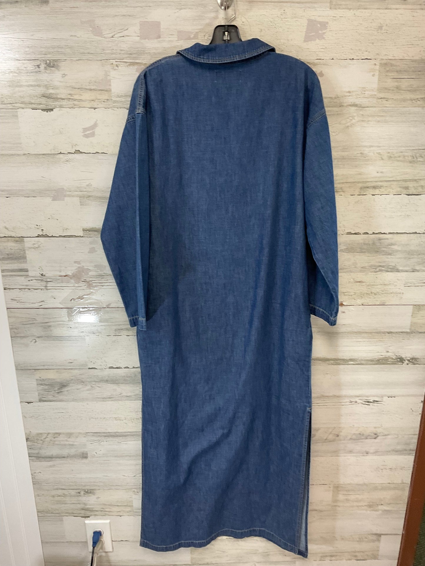 Dress Casual Maxi By Banana Republic In Blue Denim, Size: M