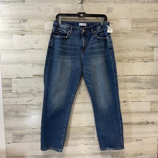 Jeans Straight By Loft In Blue Denim, Size: 6