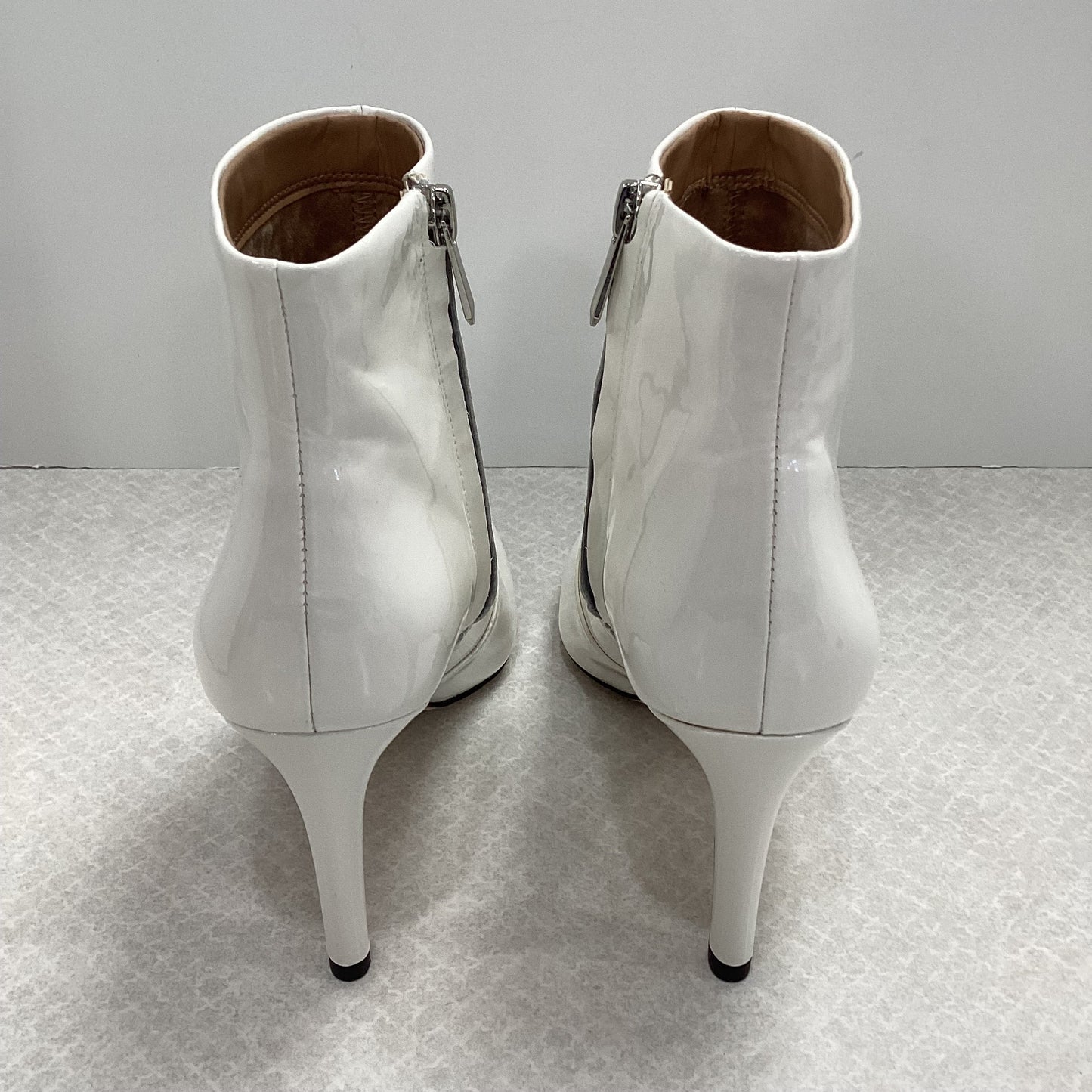 Boots Ankle Heels By Sam Edelman In White, Size: 7.5