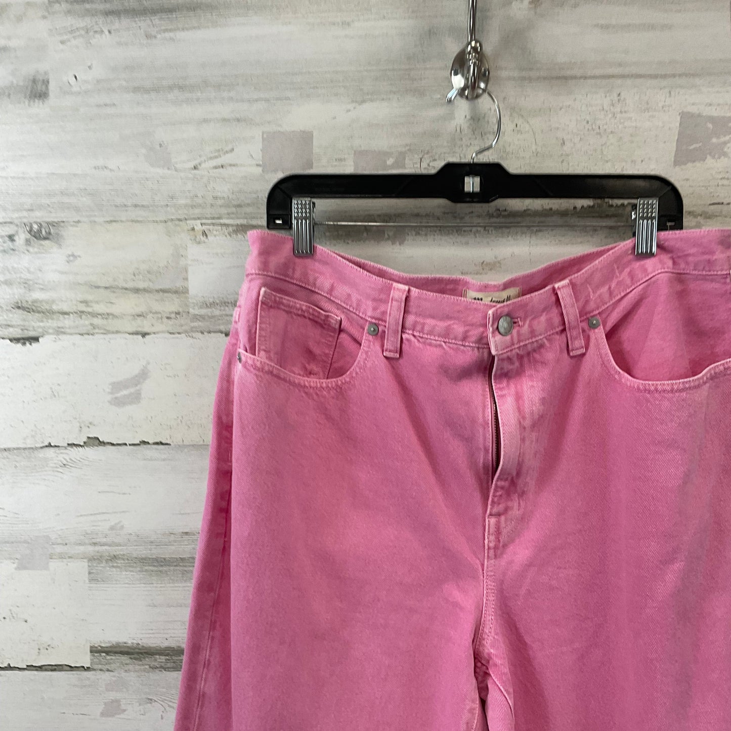 Jeans Straight By Madewell In Pink, Size: 12