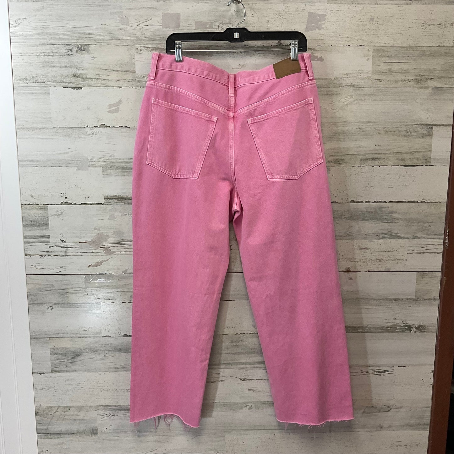 Jeans Straight By Madewell In Pink, Size: 12