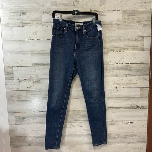 Jeans Skinny By Levis In Blue Denim, Size: 10