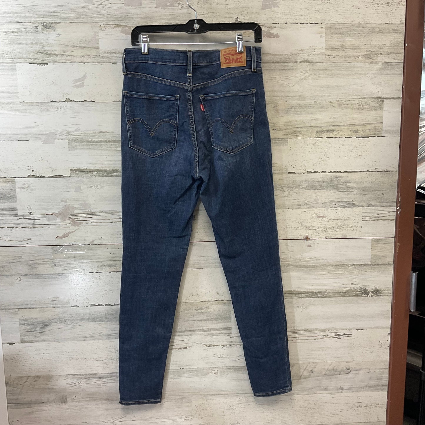 Jeans Skinny By Levis In Blue Denim, Size: 10