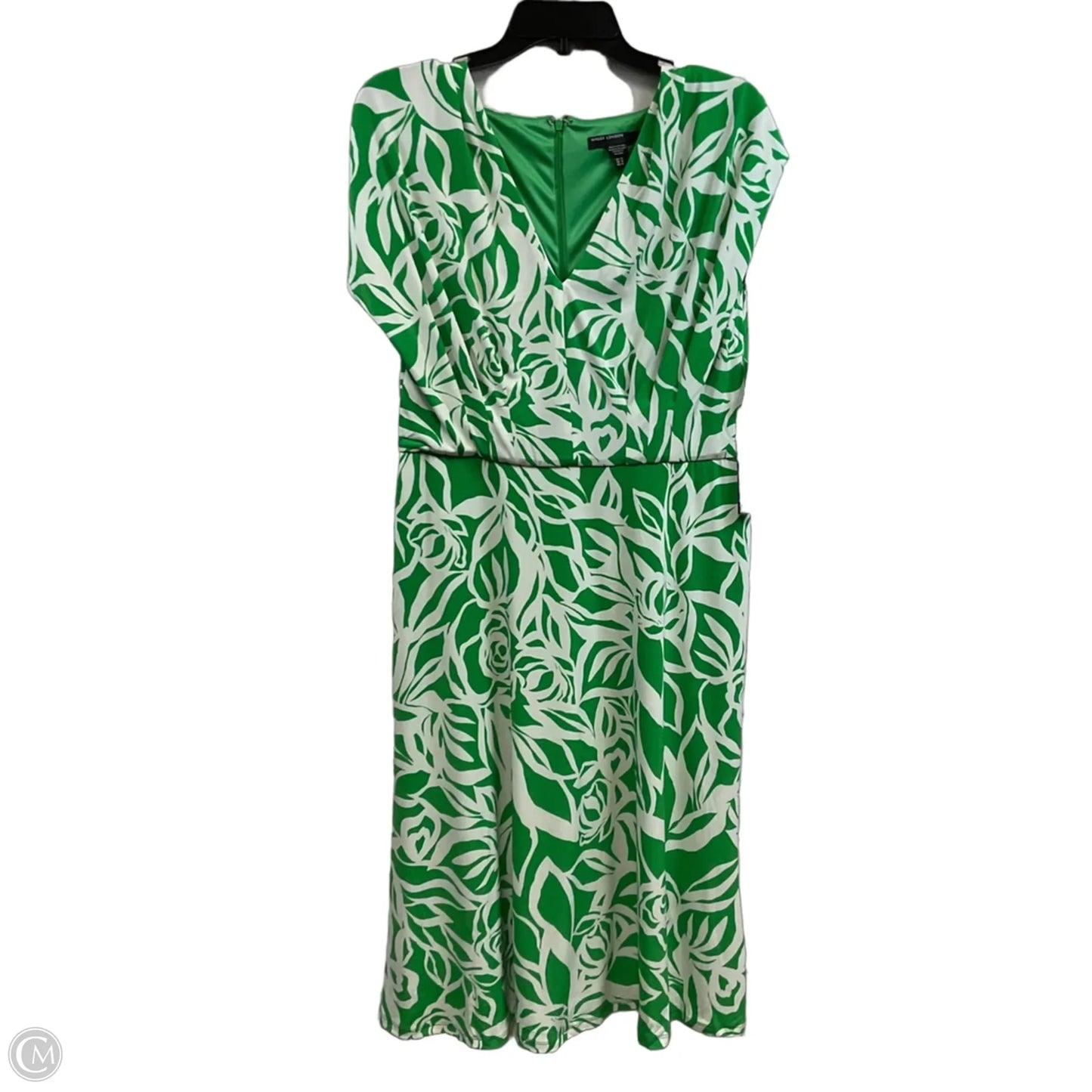 Dress Casual Midi By Maggy London In Green, Size: L