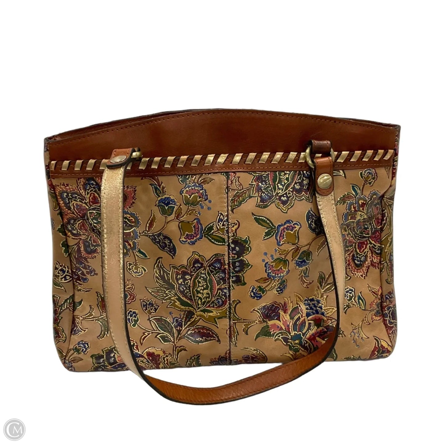 Handbag Leather By Patricia Nash, Size: Medium
