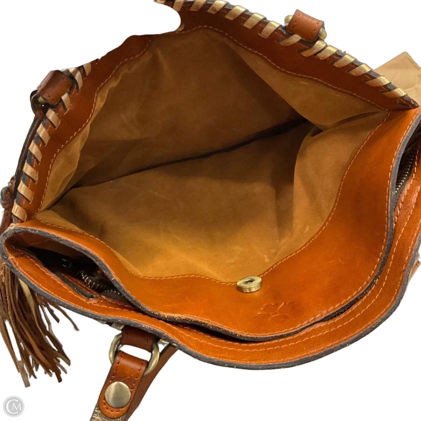 Handbag Leather By Patricia Nash, Size: Medium