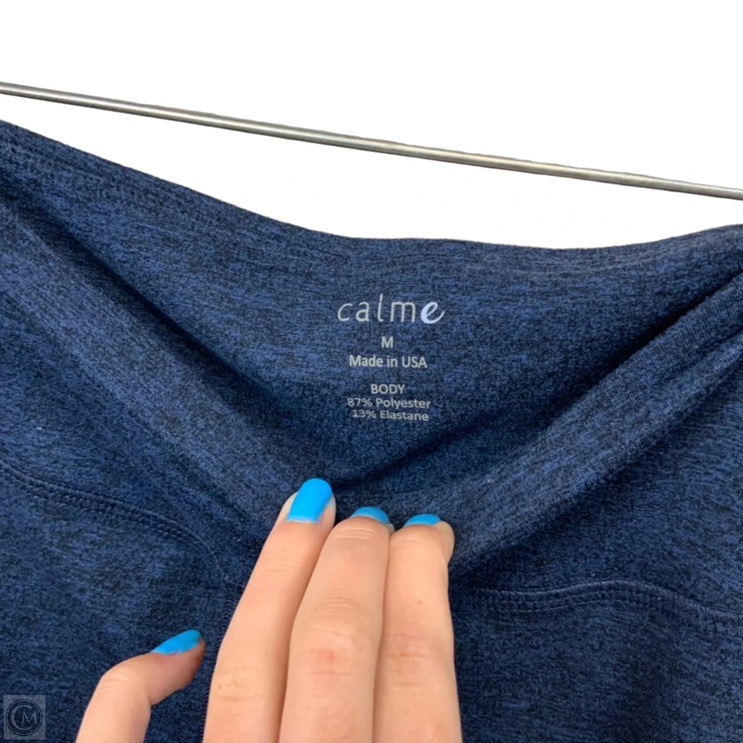 Athletic Leggings By Johnny Was In Blue, Size: M