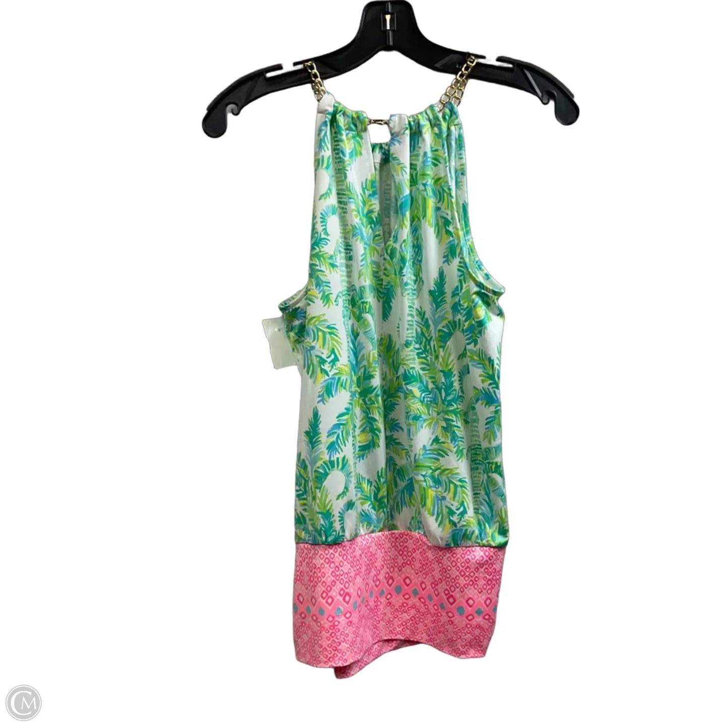 Top Sleeveless By Lilly Pulitzer In Green, Size: S