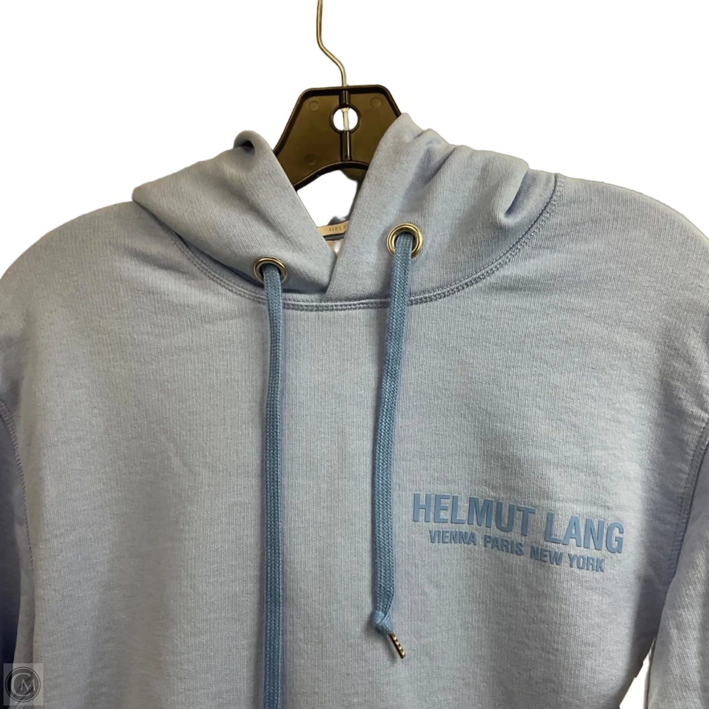 Sweatshirt Hoodie By Helmut Lang In Blue, Size: M