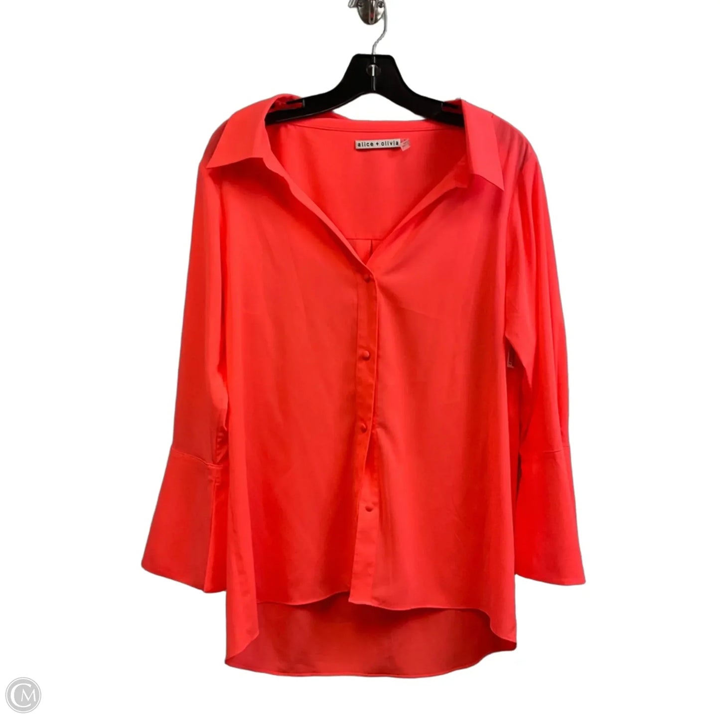 Blouse Designer By Alice + Olivia In Orange, Size: M