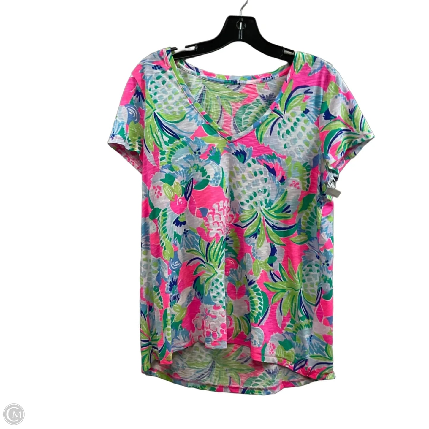 Top Short Sleeve By Lilly Pulitzer In Pink, Size: M