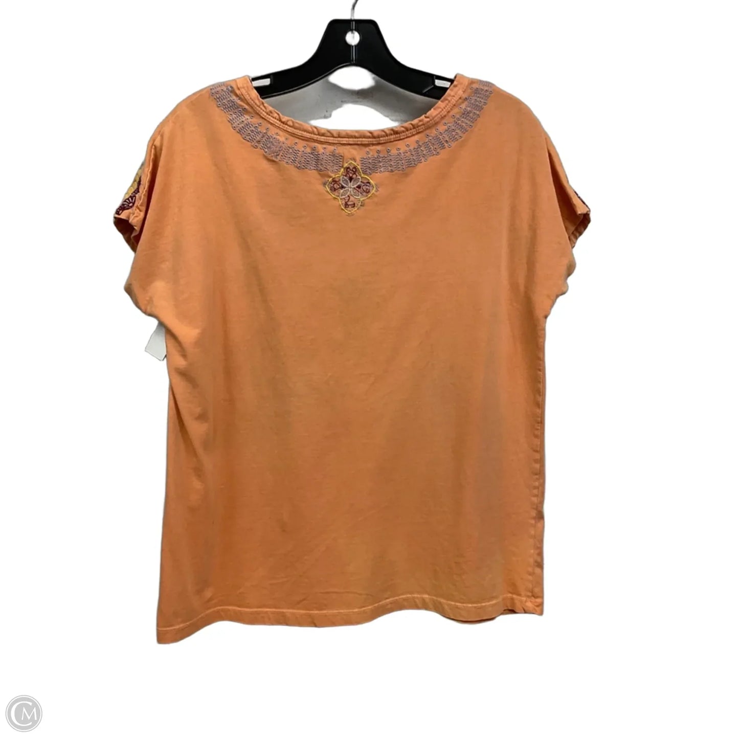 Top Short Sleeve By Sundance In Orange, Size: S