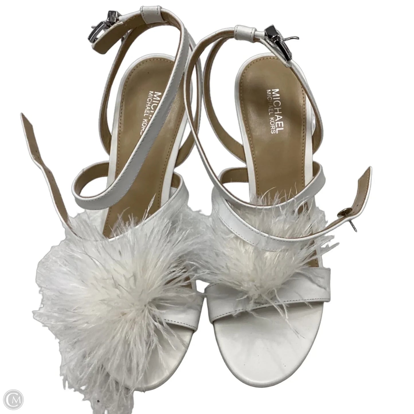 Sandals Heels Stiletto By Michael By Michael Kors In White, Size: 7.5