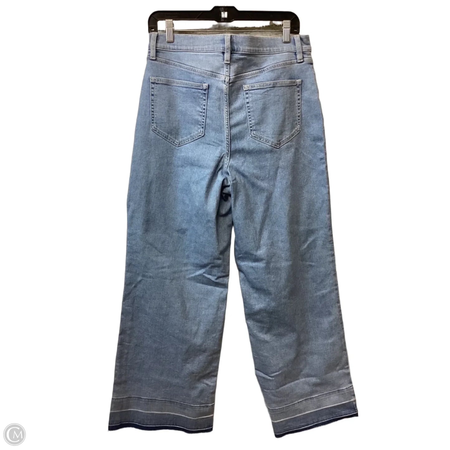 Jeans Wide Leg By Lands End In Blue Denim, Size: 12