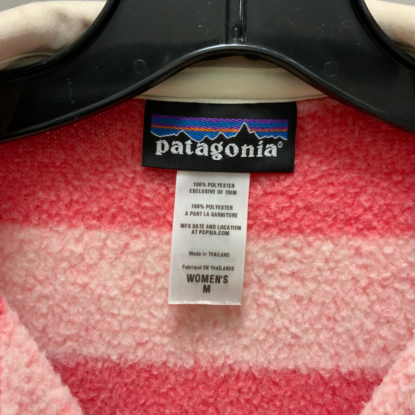 Athletic Sweatshirt Collar By Patagonia In Pink, Size: M