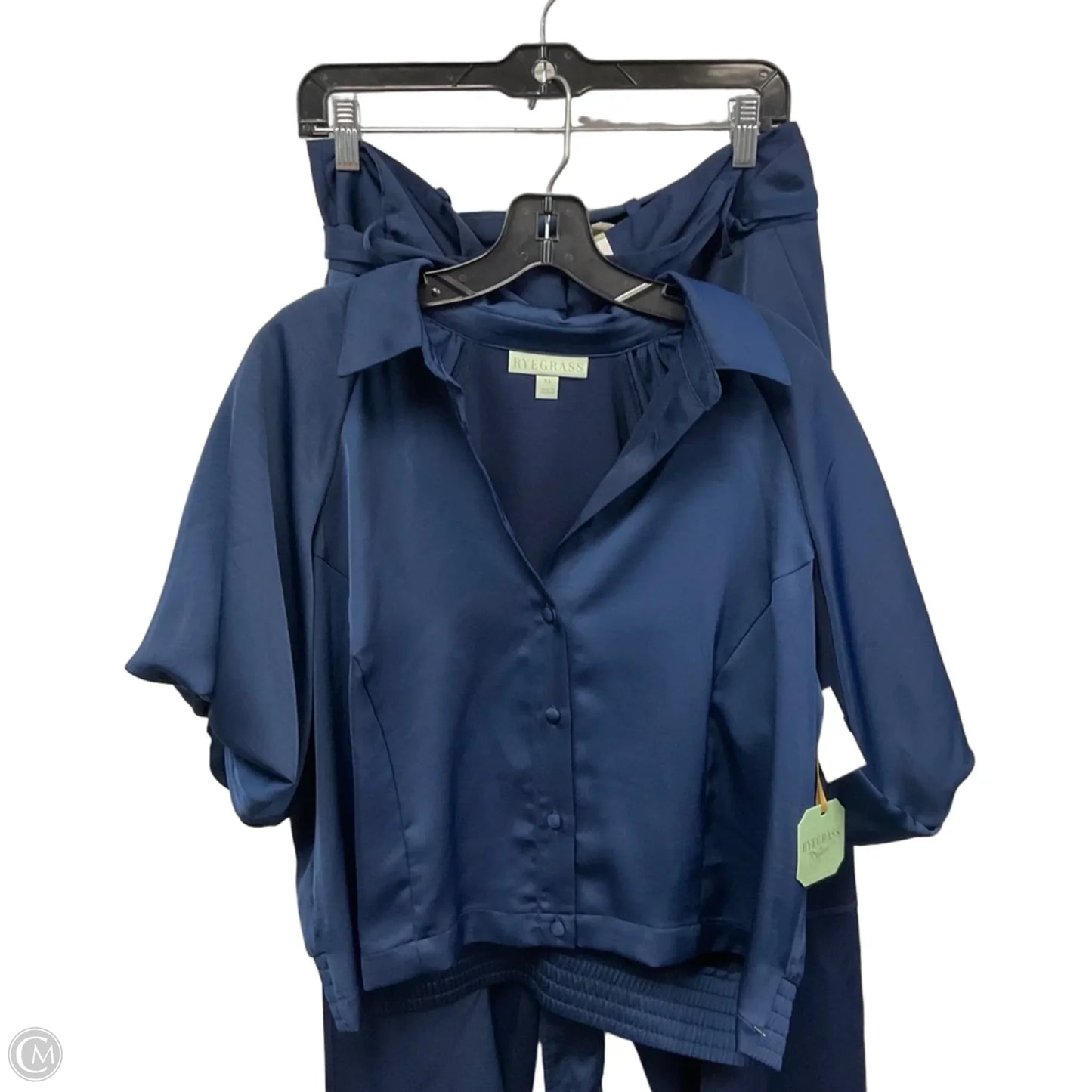 Pants Set 2pc By Ryegrass In Blue, Size: 16 / XL